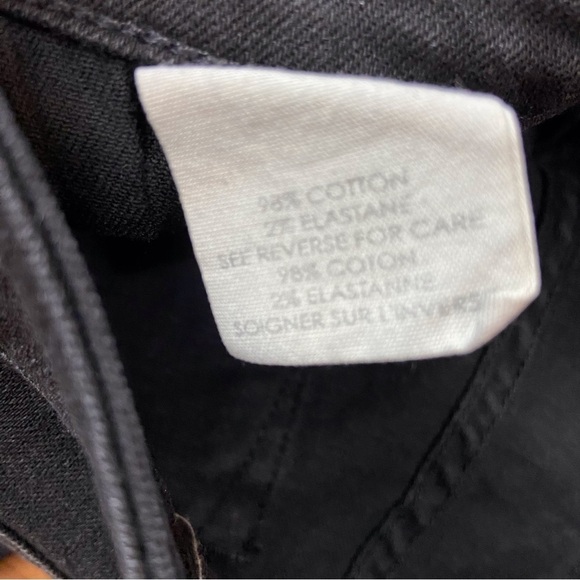 TEXTILE Elizabeth and James black jeans Tommy low rise skinny leather knees 26 - Picture 9 of 15